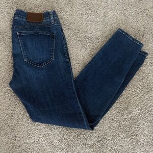 Madewell High Rise Skinny Jeans Zipper Ankle Dark Wash‎ Women Size 28